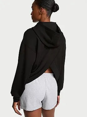 Featherweight Knit Crossover Hoodie