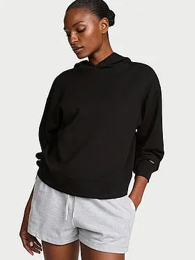 Featherweight Knit Crossover Hoodie