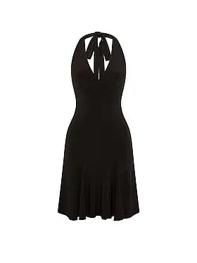 Night-Out Stretchy Knit Halter Dress