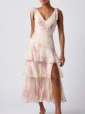 Arya Tiered Midi Dress