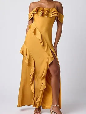 Aviva Off the Shoulder Maxi Dress