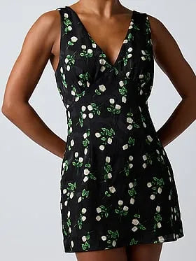 Jordan V-Front Mini Dress