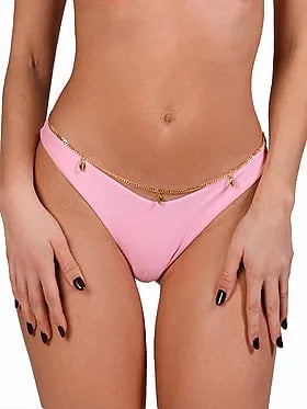 Alana Cheeky Bikini Bottom + Belly Chain