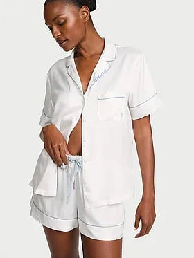 Signature Satin Bridal Short Pajama Set