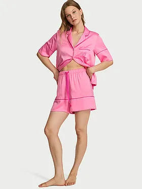 Signature Satin Short Pajama Set