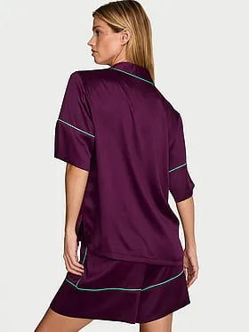 Signature Satin Short Pajama Set