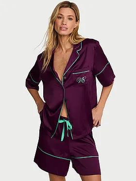 Signature Satin Short Pajama Set