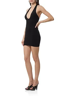 Karima Knit Crepe Mini Dress