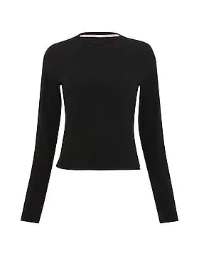 Stretch Cotton Fitted Long-Sleeve Tee