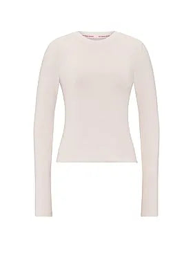 Stretch Cotton Fitted Long-Sleeve Tee