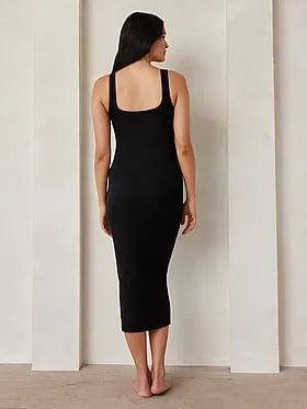 Sculpting Rib Midi Dress