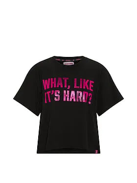 PINK | Elle Campus Cottonâ¢ Cropped Tee