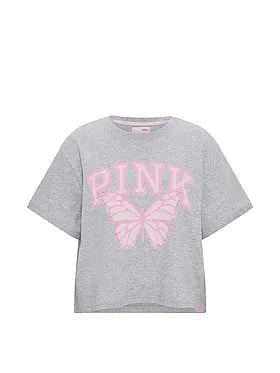 PINK | Elle Campus Cottonâ¢ Cropped Tee