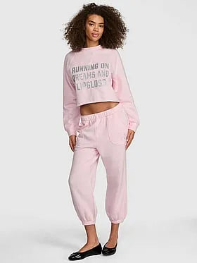 PINK | Elle Campus Fleeceâ¢ Capri Sweatpants