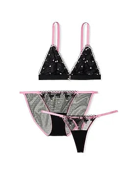 3-Piece PINK Winkâ¢ Bra and Panty Set