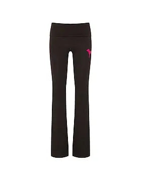 PINK | Elle All-Day Cottonâ¢ Foldover Flare Leggings
