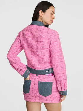 PINK | Elle Denim Tweed Jacket