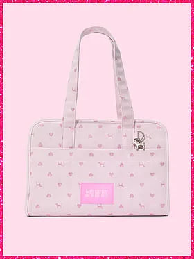 PINK | Elle Jacquard Dog Carrier
