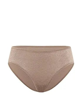No-Show Snake Jacquard Mid-Rise Bikini Panty
