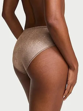 No-Show Snake Jacquard Mid-Rise Bikini Panty