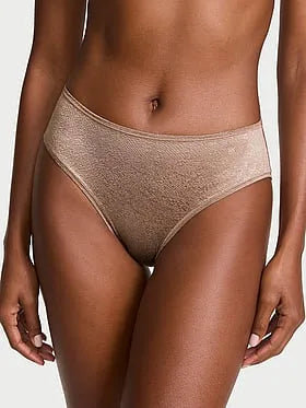 No-Show Snake Jacquard Mid-Rise Bikini Panty