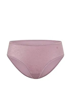 No-Show Snake Jacquard Mid-Rise Bikini Panty