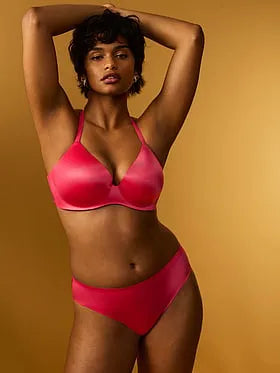 No-Show High-Shine Mid-Rise Bikini Panty