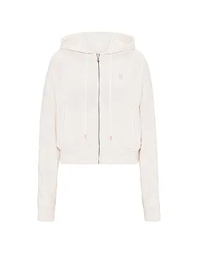Off-Duty Terry Crop Full-Zip Hoodie