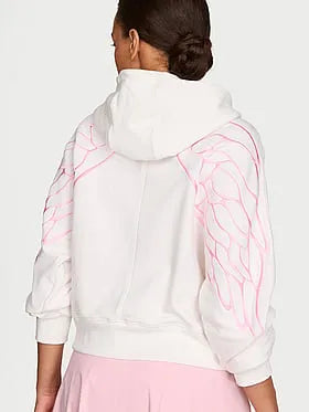 Off-Duty Terry Crop Full-Zip Hoodie