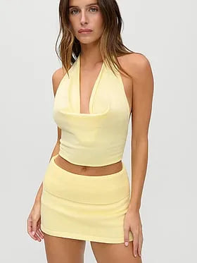 JENNIE x Frankies Bikinis Briar Cloud Knit Skort