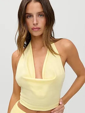 JENNIE x Frankies Bikinis Briar Cloud Knit Halter Top