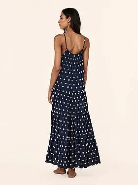 Spot Tiered Maxi Nightie