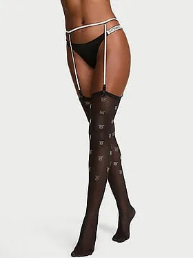Very Sexy Sheer Shine Monogram Stockings