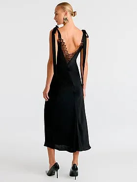 Lydia Tie Strap Midi Dress