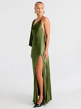 Anastasia Satin Maxi Dress