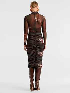 Aliyah Printed Midi Dress