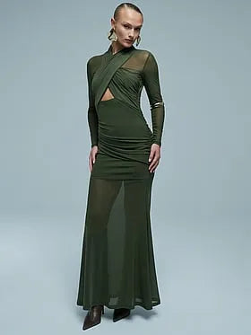 Veria Sport Mesh Maxi Dress