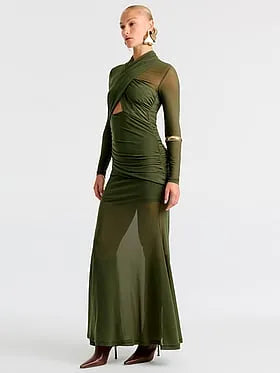 Veria Sport Mesh Maxi Dress